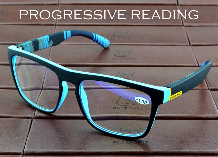 Handcrafted Oversized Square Frame Men Women progressive Reading Glasses +0.75 +1 +1.25 +1.5 +1.75 +2 To +4