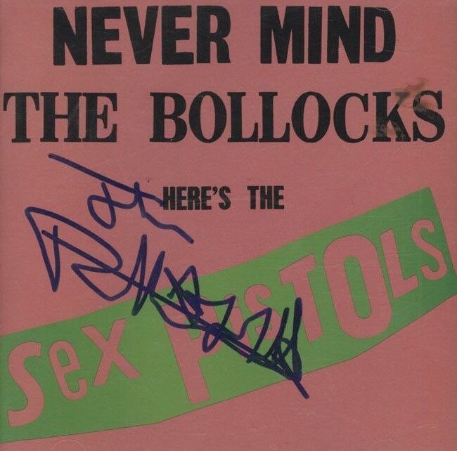 JOHNNY ROTTEN / SEX PISTOLS Signed 'NMTB' Photo Poster paintinggraph - Punk Rock Band - preprint