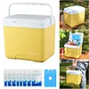 15L Camping Cooler Box Insulated Ice Chest Portable Ice Bucket for Outdoor Use
