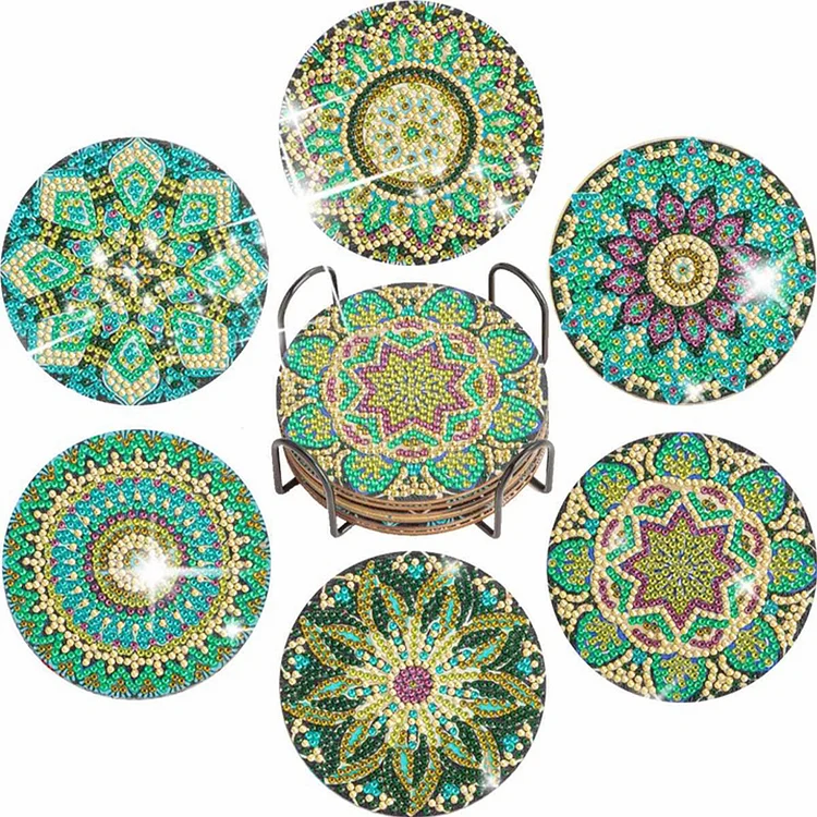 Wooden Coasters Ornaments - DIY Diamond Crafts