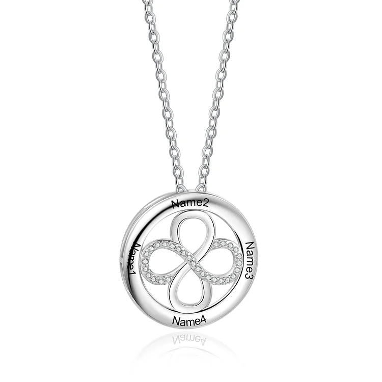 Collier personnalisé infini 2, 3 ou 4 noms