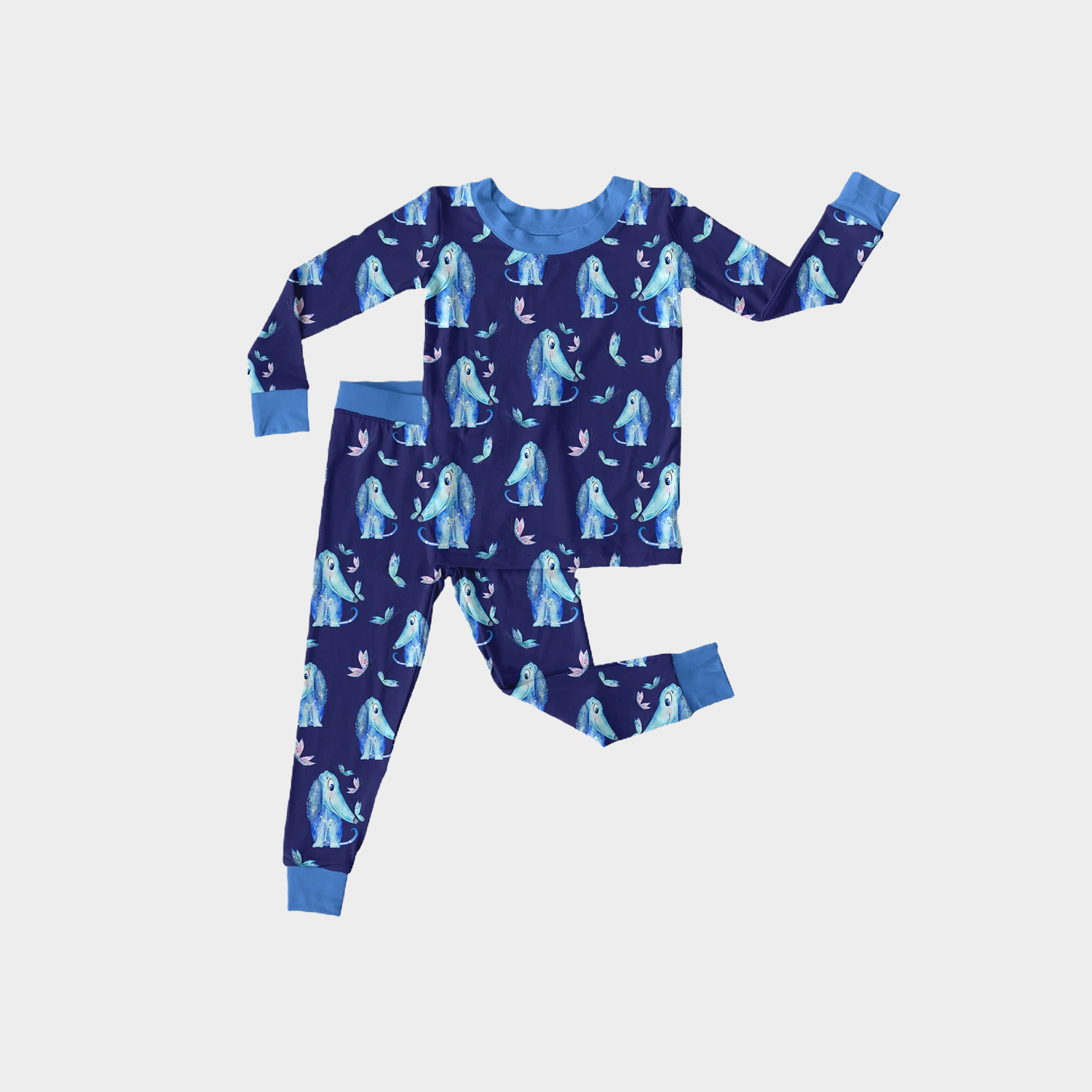 Whimsical Mix-Themed Bamboo Fiber Kids' Pajamas REAL SILK LIFE