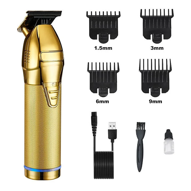 🎁Father's Day Big Sale🎁Gold Barber Clippers for Hair Cutting Kit