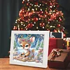 5D DIY Partial Special Shaped Drill Diamond Painting Elk With Frame Kit Home Art19.2x19.2cm