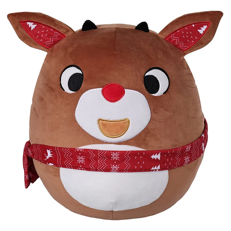 Round Pillow Animals Christmas Elk Penguin Elephant Cosplay Plush Toys Cartoon Soft Stuffed Dolls Mascot Birthday Xmas Gift - Original
