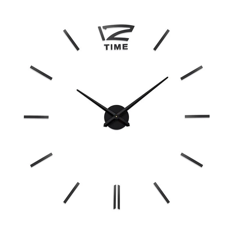 Roman Numerals Wall Clock Acrylic Material Self-adhesive Modern Home Decor 3D DIY Digital Wall Clocks Stickers Living Room