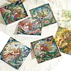 6PCS Diamond Painting Girl Greeting Cards Postcards with Envelopes