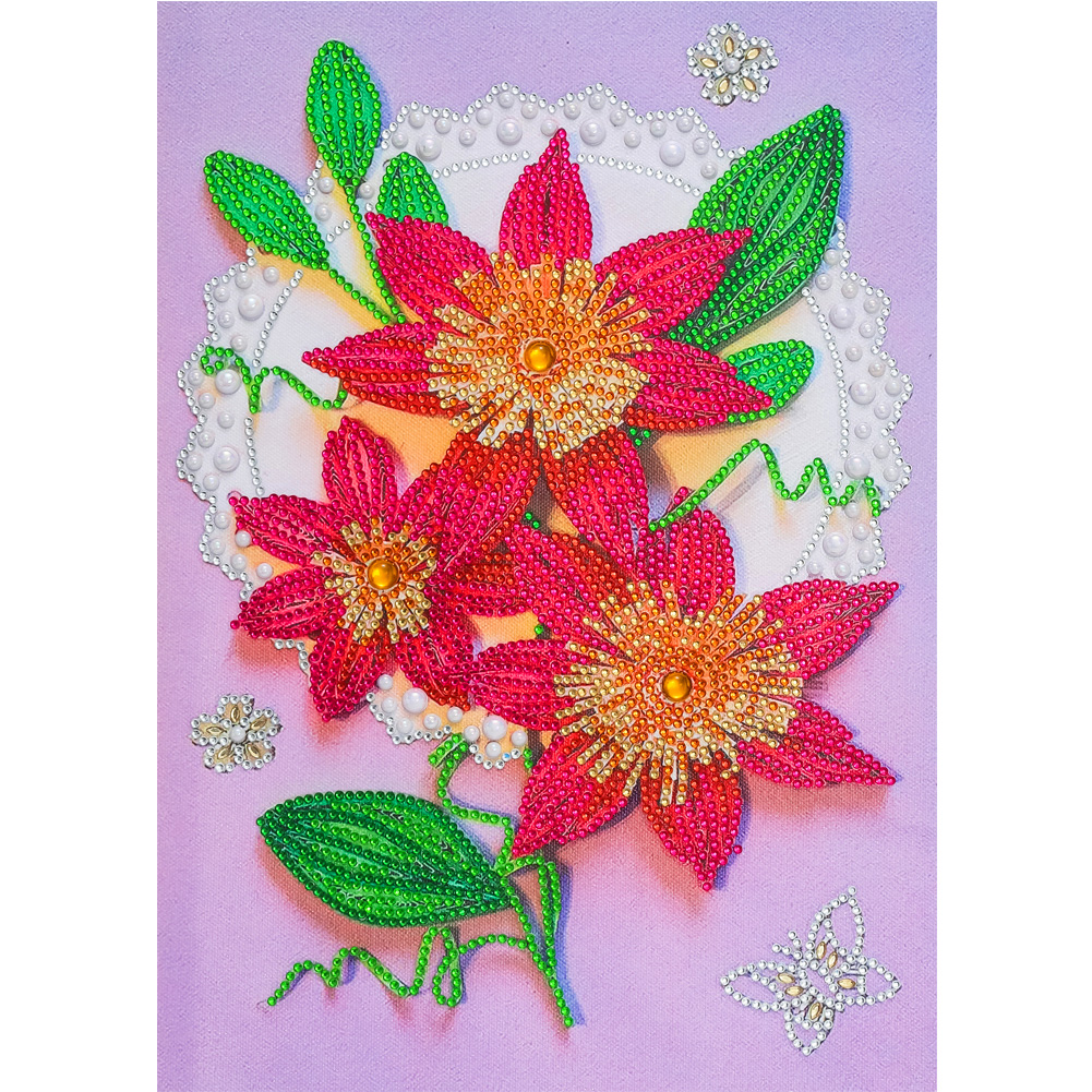 

Flowers - Special Shaped Diamond Painting - 30*40CM, 501 Original