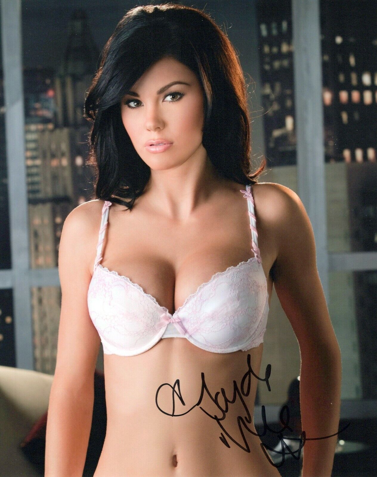 Jayde Nicole glamour shot autographed Photo Poster painting signed 8x10 #3