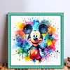 Mickey Splash - 18CT Stamped Cross Stitch 25*25cm tapestrymarket