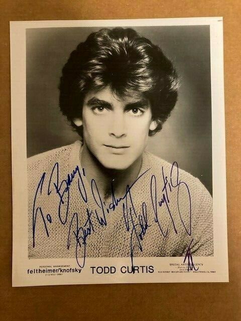 Todd Curtis The Young & The Restless Signed 8x10 Handsome Photo Poster painting with COA