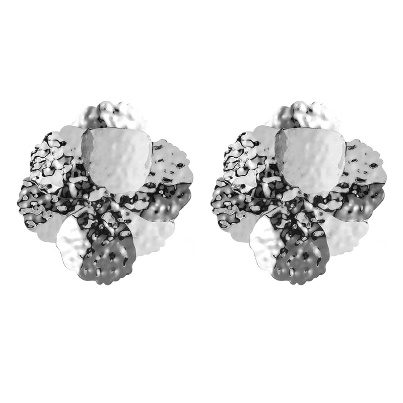 1 Pair Casual Vacation Flower Inlay Alloy Rhinestones Gold Plated Silver Plated Ear Studs