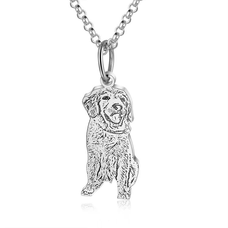 Personalized Pet Gift Custom 1 Pet Photo Necklace Gifts For Her