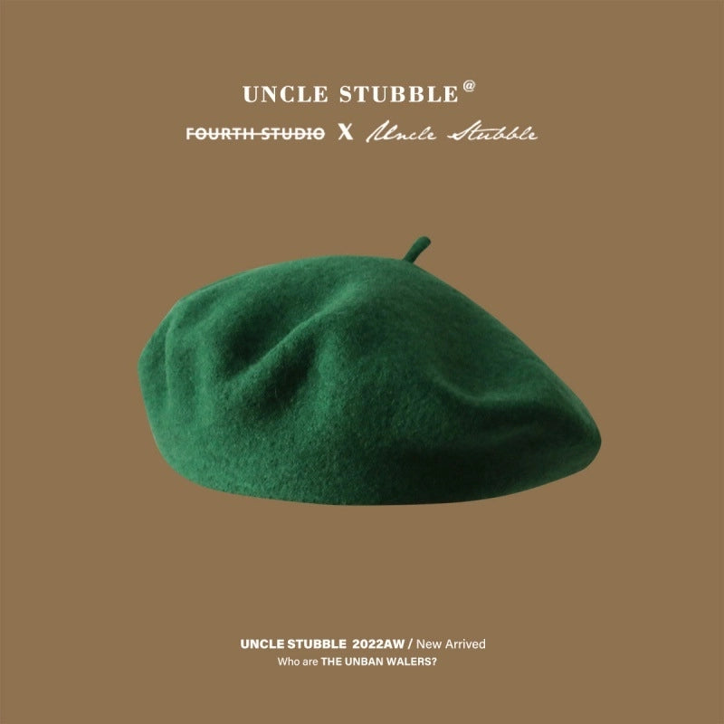 Running Size/Color Wool Beret Girls Winter Belle Cap Japanese Style Literary Retro Painter Hat