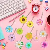 12Pcs DIY Flowers Diamond Painting Keychain（Double-Sided)