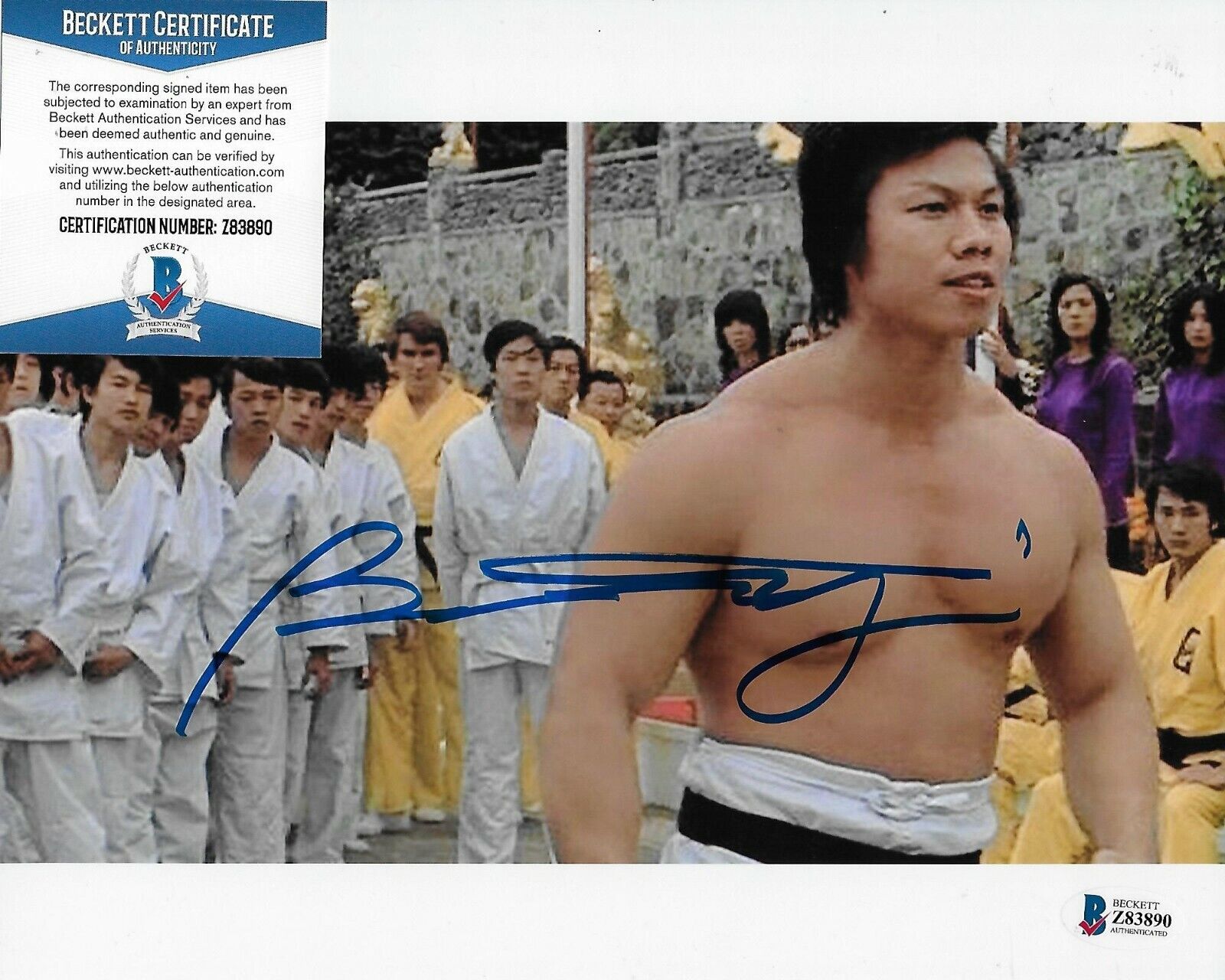 Bolo Yeung Enter the Dragon Original Autographed 8X10 w/Beckett COA #2