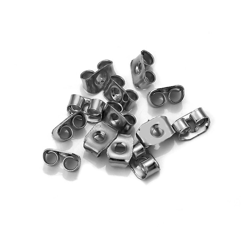 100 PCS/Package 3.5*5mm 4.5*6mm Iron Solid Color Earplug