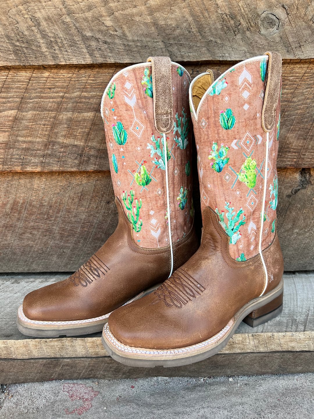 Roper Women's Brown Cactus Boots 9991-0036