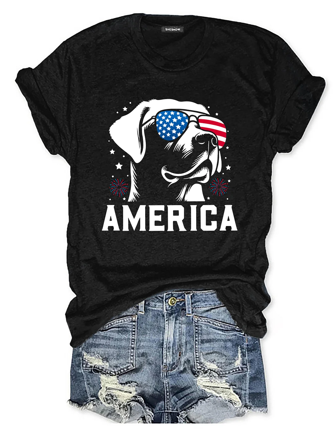 Labrador Retriever America 4th Of July T-shirt
