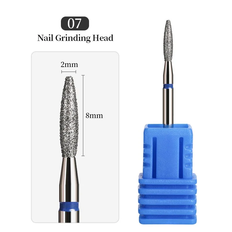 1Pcs Mini Carbite Dimond Nail Drill Bits Manicure Drill For Milling Cutter Electric Machine Nail Files Buffer Nail Art Equipment-Nail Inspo