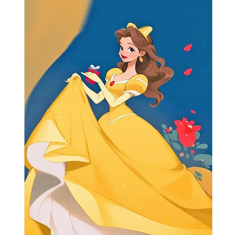 Belle Disney Princess - 5D Diamond Painting - DiamondByNumbers - Diamond  Painting art