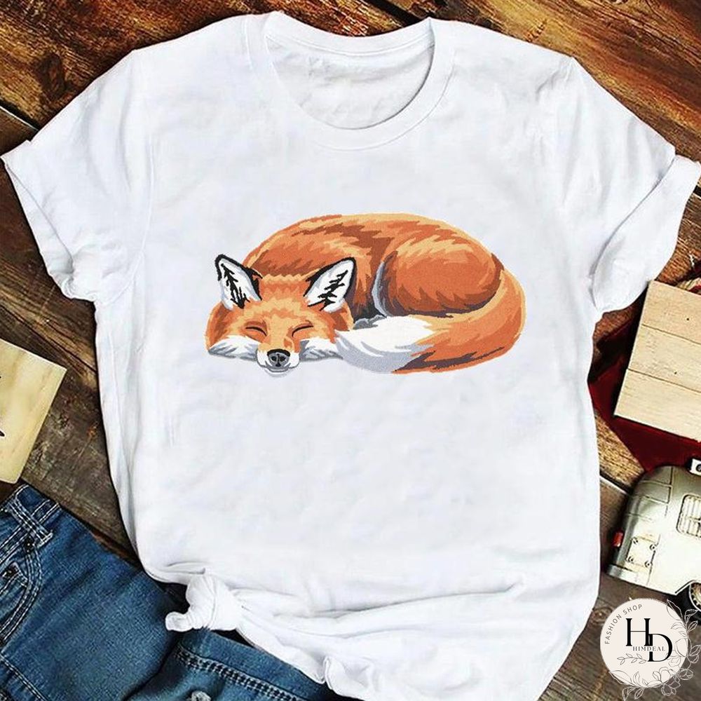 Tee Fashion Women Ladies Tshirt Top Lady Print Female Clothes Animal Trend Spring Summer