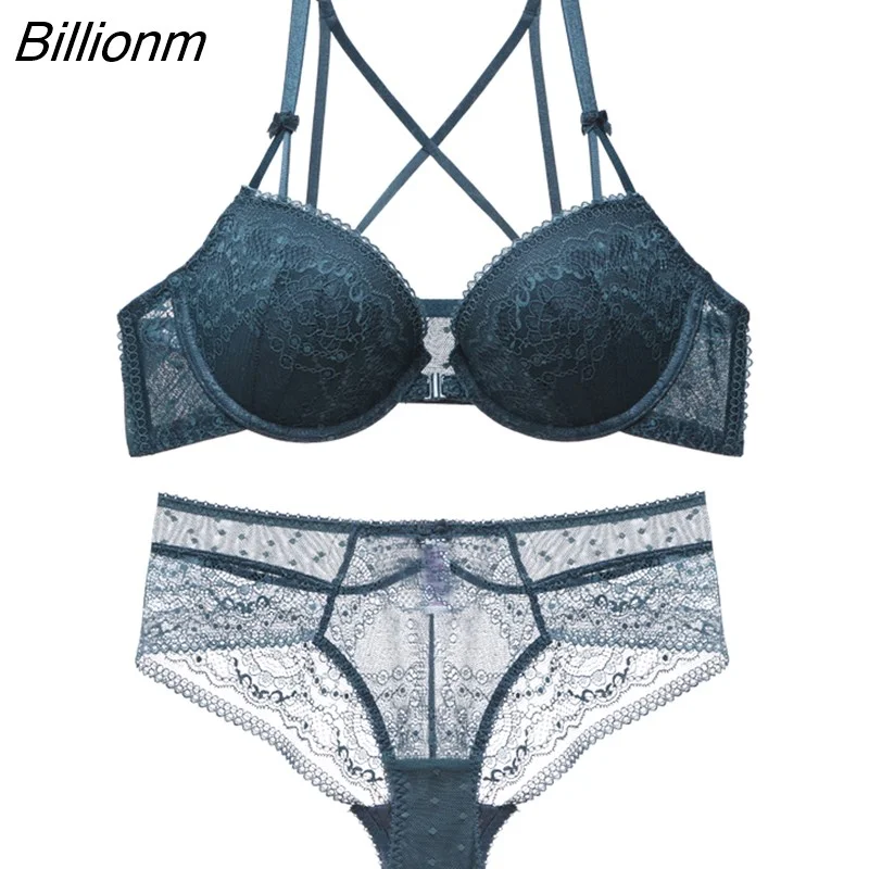 Billionm Set Front Closure Seamless Padded Cup Wired Bra And Panties