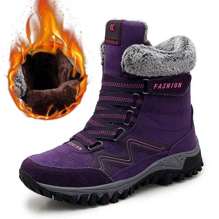 Super Warm Snow Boots Women Winter Work Casual Shoes  Stunahome.com