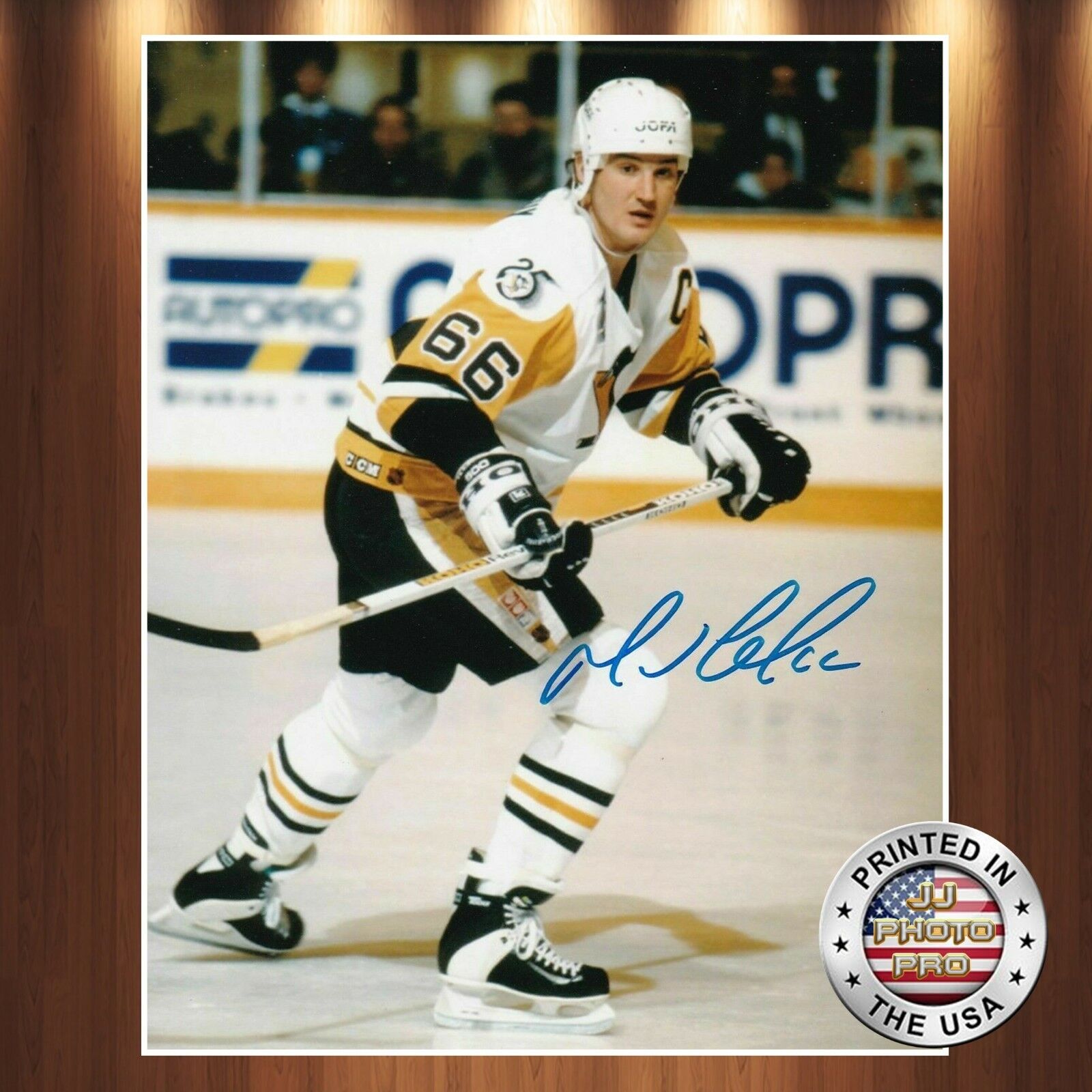 Mario Lemieux Autographed Signed 8x10 Photo Poster painting (Penguins HOF) REPRINT