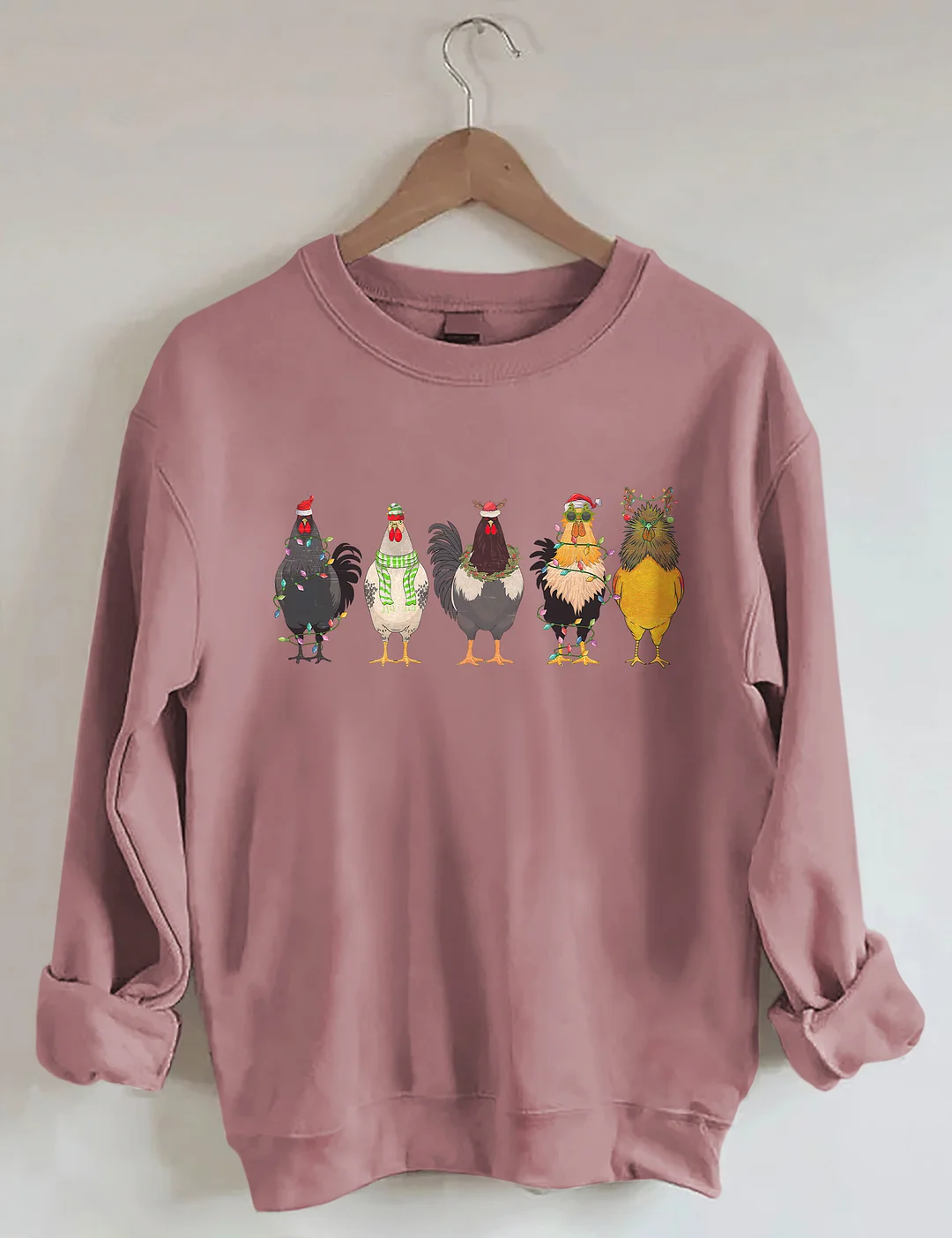 Funny Chicken Lover Christmas Sweatshirt