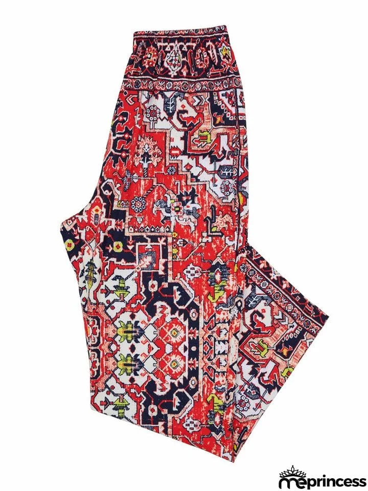 Men's Hip-Hop Digital Printed Loose Fitness Ugly Pants