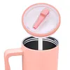 40Oz Tumbler Flip Straw Lid Replacement Spill Proof Cover for Stanley 40oz Mug