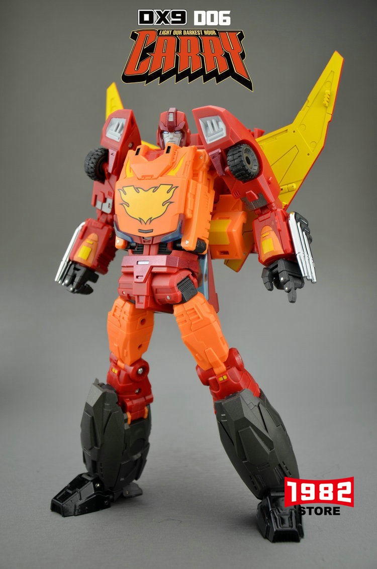 Rodimus Prime Hot Rod DX9 D06 CARRY Transformers Action Figure Reprinting MP Scale 3rd Party Collectible Robot Toy for G1 Fans Hobbyists