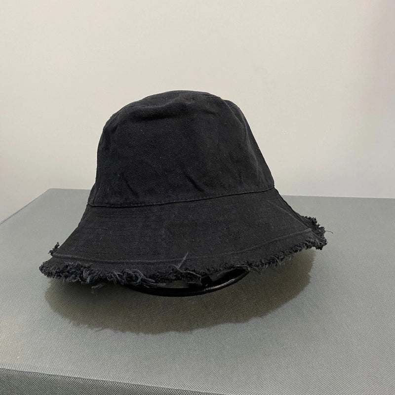 Unisex Casual Korean Style Solid Color Flat Eaves Bucket Hat
