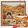 Autumn Town-14CT Counted Cross Stitch 40*40cm/15.75*15.75in