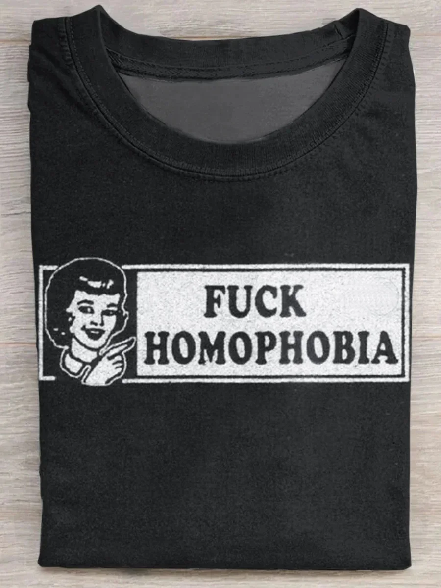 Eagerlys  Fuck Homophobia T-shirt Eagerlys