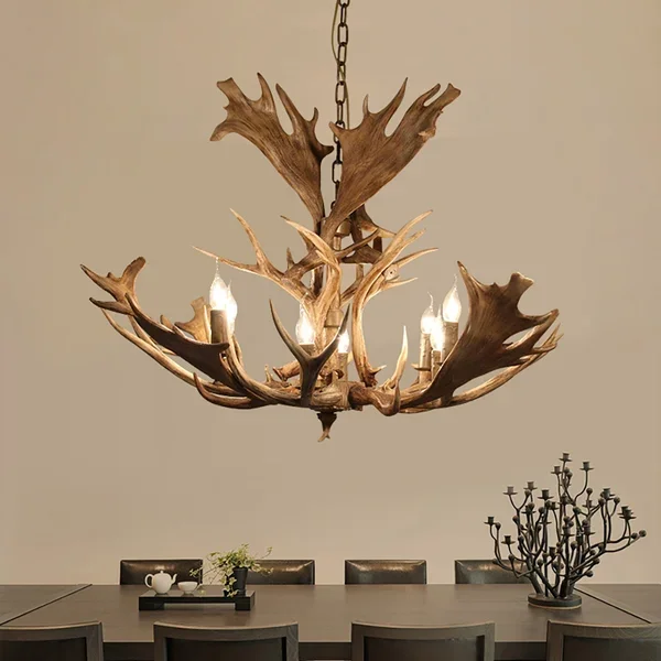 Faux Antler candelabra chandelier  JOSENART Josenart