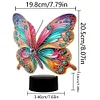 (US Local)DIY 5D Diamond Painting Acrylic Butterfly  Night Light Lamp Home Decoration Ornament Gift Kit