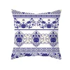 Blue Floral Plush Home Living Creative Sofa Cushion Pillow Cover