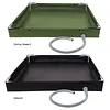Portable Shower Pan with Drain Hose Foldable Shower Base for Indoor and Outdoor