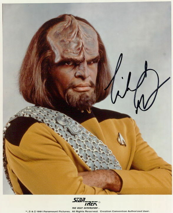 Michael Dorn (Star Trek) signed 8x10 Photo Poster painting in-person