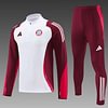 Joyfball 2024/2025 Bayern Munich Half-Pull Training Suit Red and white Football Shirt 1:1 Thai Quality