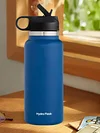 40oz Insulated Cup Mug Straw Lid Stainless Steel Thermos Water Bottle Wide Mouth