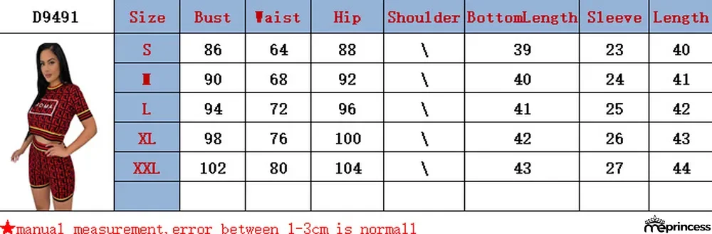 Casual Fashion Letter Embroidery Printing Short Sleeve Suit