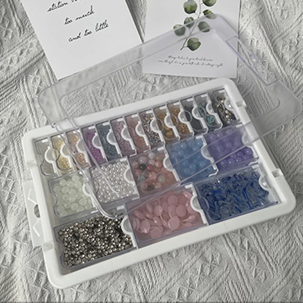 21 Grid Diamond Painting Bead Storage Containers Bead Organizers and Dot Storage