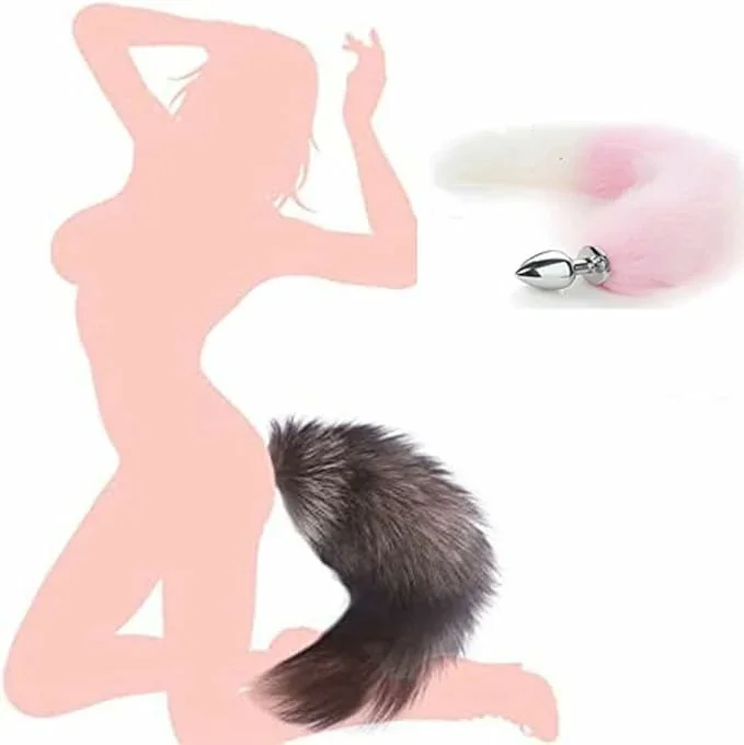 Butt Plug Fox Tail Cosplay Anal Plug Anal Butt Plug Adult Sex Toys for Beginner Women Men Couple