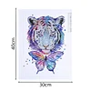 Tiger Butterfly  | Crystal Rhinestone  | Full Round Diamond Painting Kits