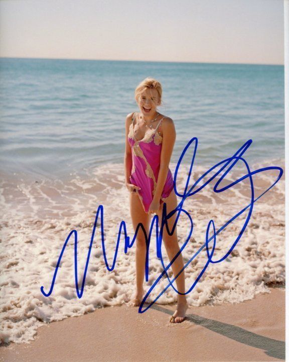 MAGGIE GRACE Signed Autographed SEXY BEACH LINGERIE Photo Poster painting