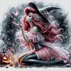 Halloween Mermaid Princess Witch-11CT Counted Cross Stitch 40*40cm/15.75*15.75in tapestrymarket