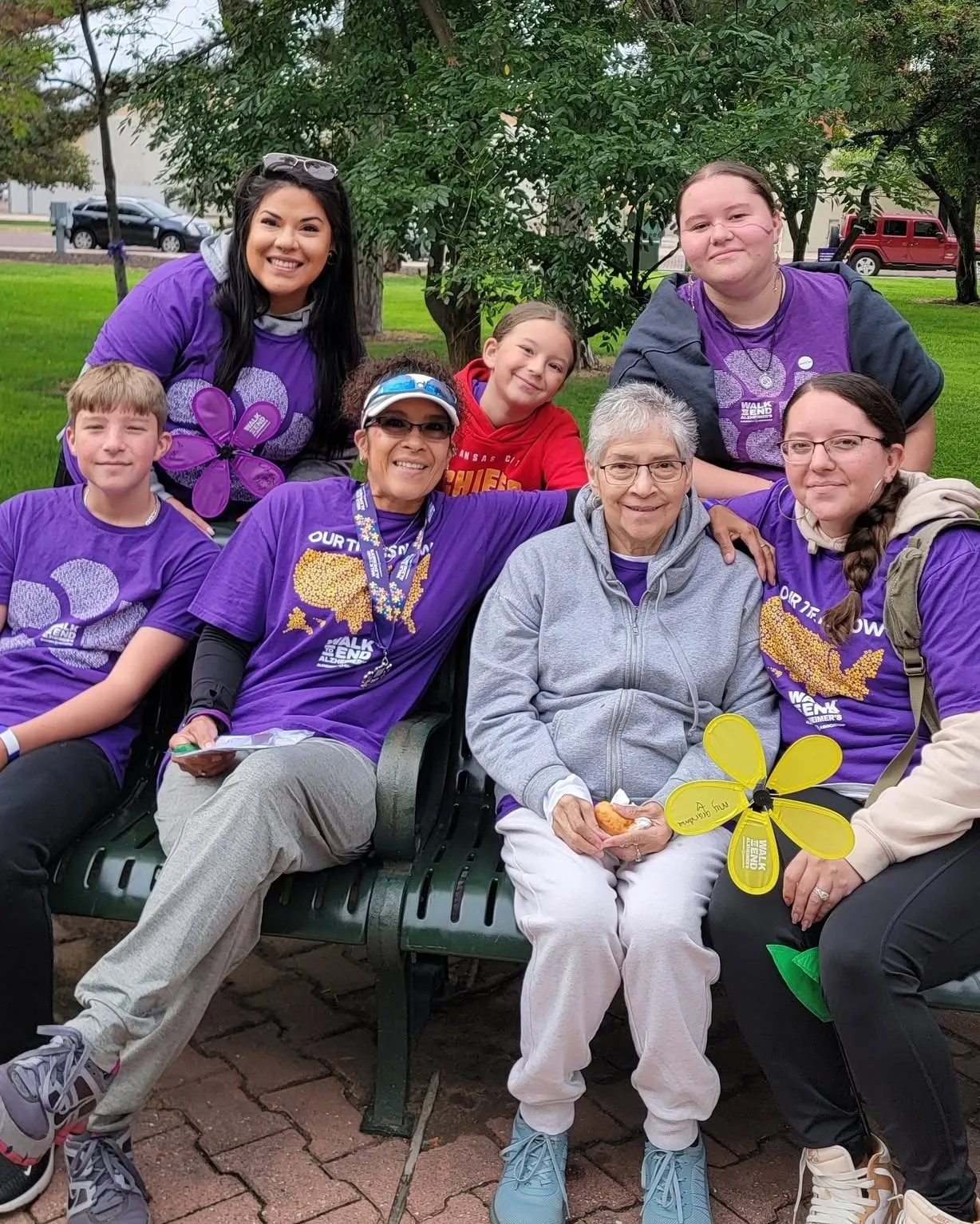 Family caregivers participating in a supportive community conversation